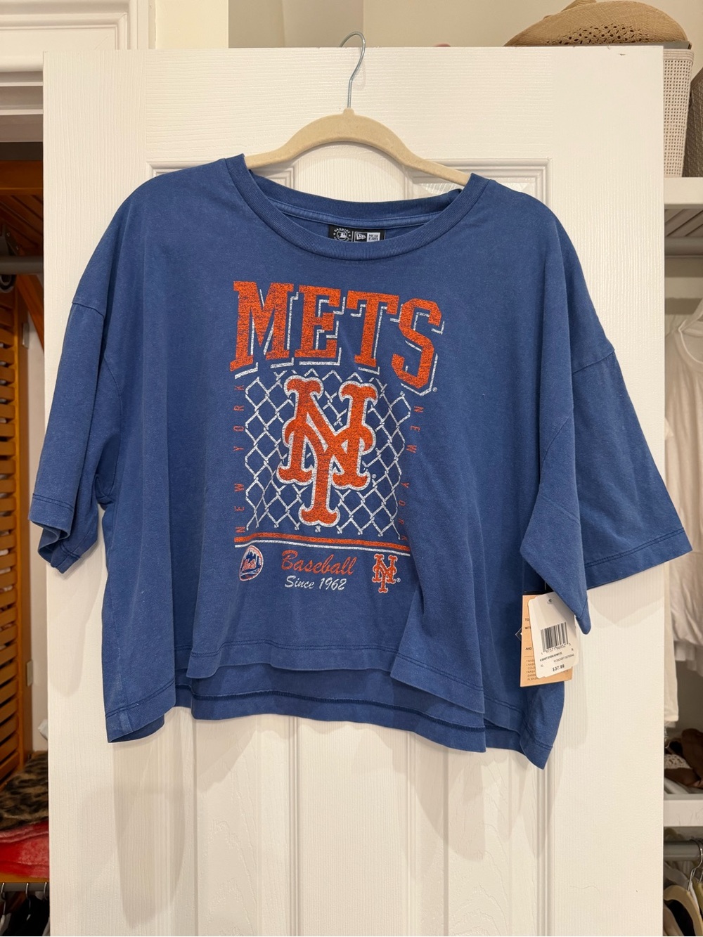 New York Mets Blue Cropped Tee